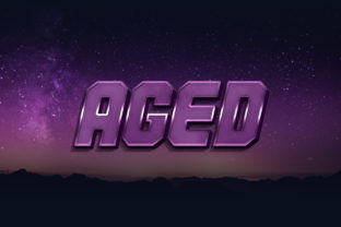 Aged Text Style Effect PSD: Vintage Charm Meets Modern Design