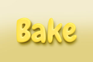 Bake a Bold Statement: Mastering the 3D Text Style Effect