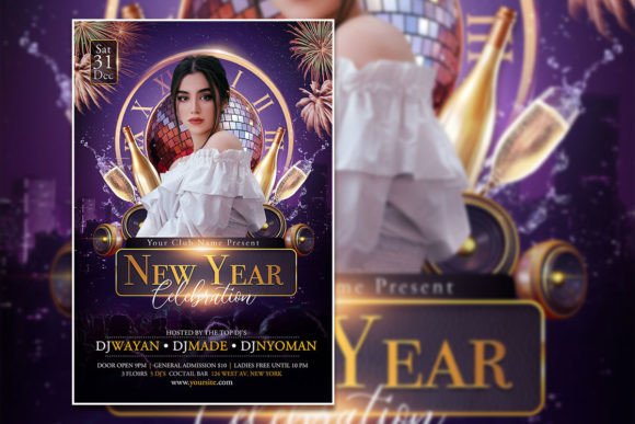 Create a Stunning New Year Celebration Poster