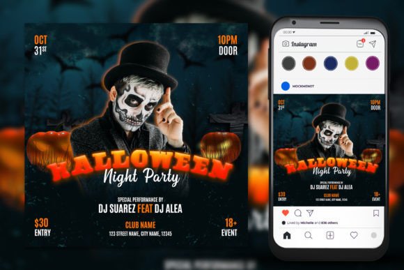 Design a Spooktacular Halloween Party Flyer in Minutes