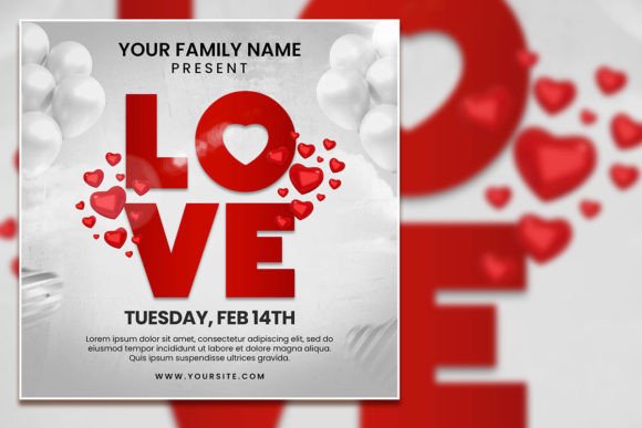 Design a Stunning Valentine's Celebration with This Editable Template