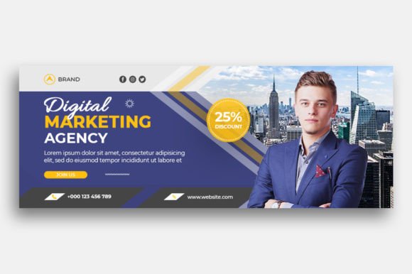 Digital Marketing Agency Facebook Cover: A Template for Instant Credibility
