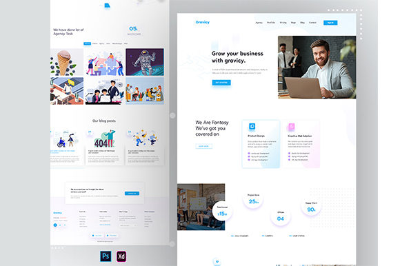 Gravicy: A Modern Template for Your Next Digital Project