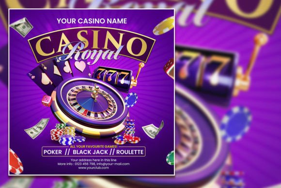 Host a High-Stakes Event with a Modern Casino Night Flyer