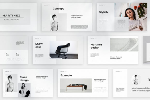 Martinez: The Minimal Keynote Template That Elevates Your Visual Storytelling