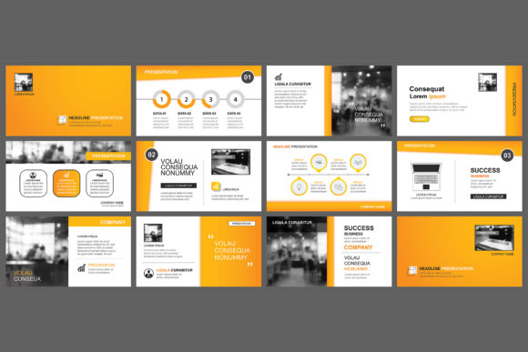 Orange Paper Style Keynote: Your All-in-One Marketing Template