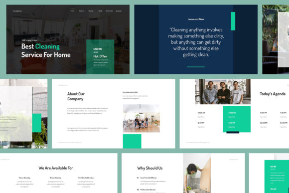 Professional Presentation Template for Cleaning Businesses